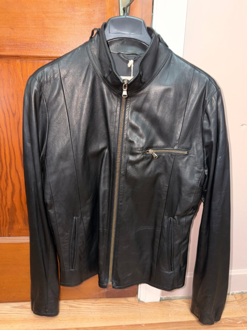 NWT Leyton Astor Morrison Black Lambskin Leather Jacket – Size Small